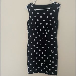 Connected Apparel polka dot dress, size 10, excellent used condition